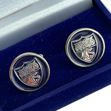 Load image into Gallery viewer, The ACS Store -  - ACS Round Inset Crest Enamel Cufflinks
