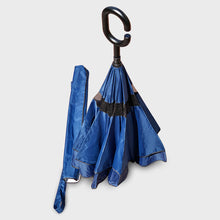 Load image into Gallery viewer, The ACS Store -  - Navy/White Crest Reversible Umbrella

