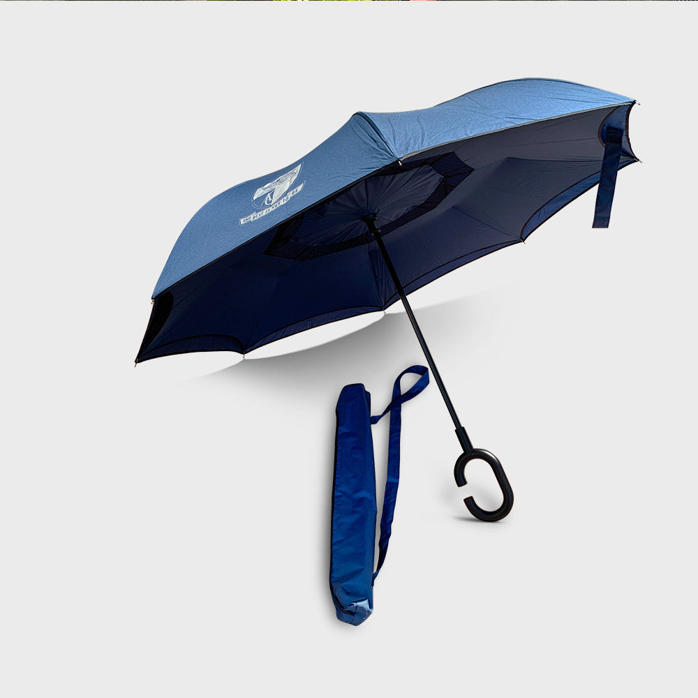 The ACS Store -  - Navy/White Crest Reversible Umbrella