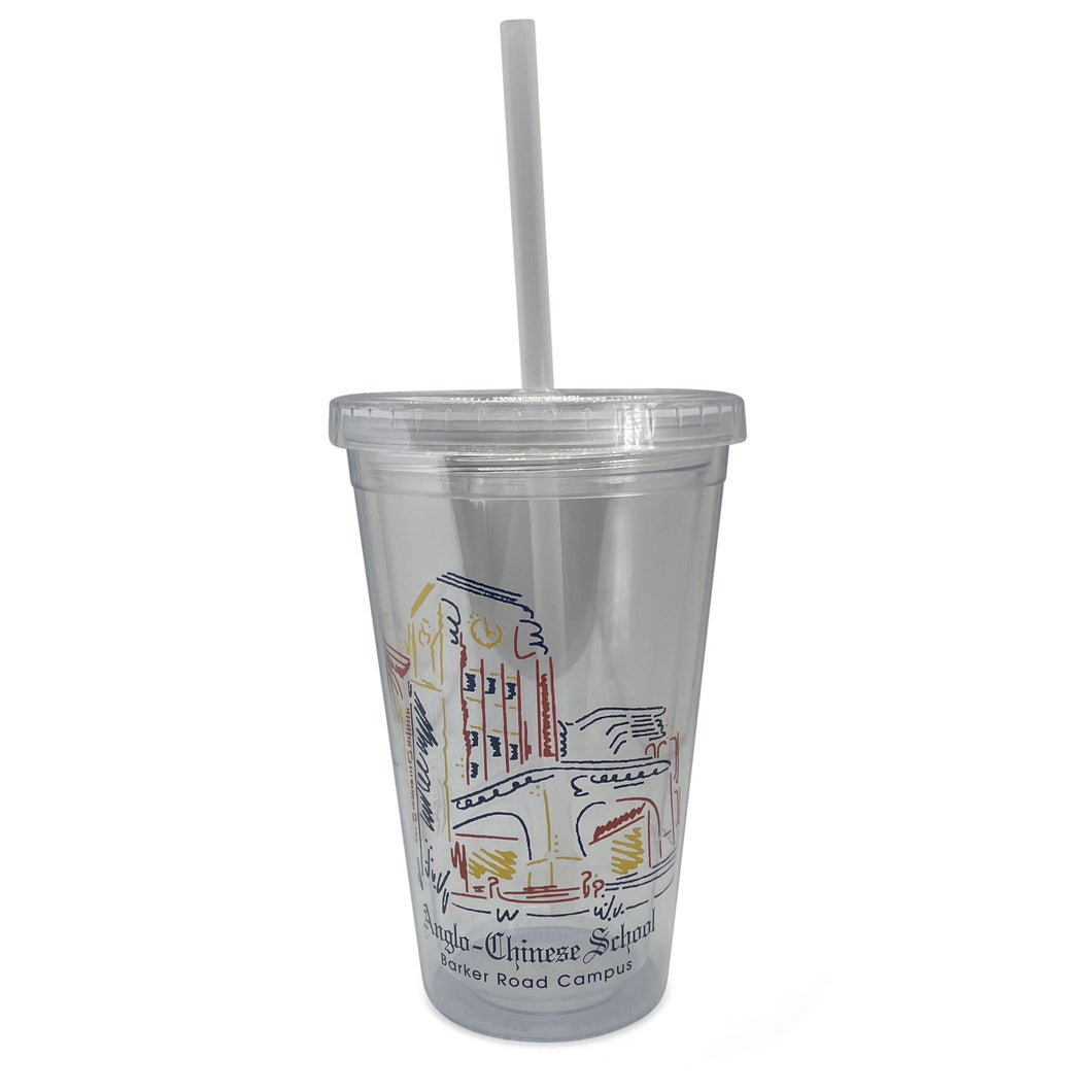 Double-Walled Transparent ACS Tumbler with Reusable Straw (ACSBR CAMPUS IMPROVEMENT PROGRAMME FUND-RAISING PROJECT)